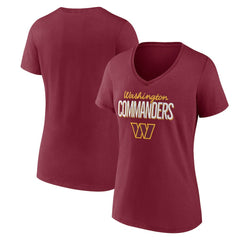 NFL Washington Commanders Women's Nostalgia V-Neck T-Shirt
