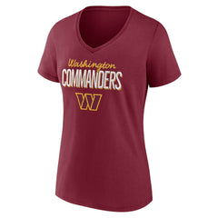 NFL Washington Commanders Women's Nostalgia V-Neck T-Shirt