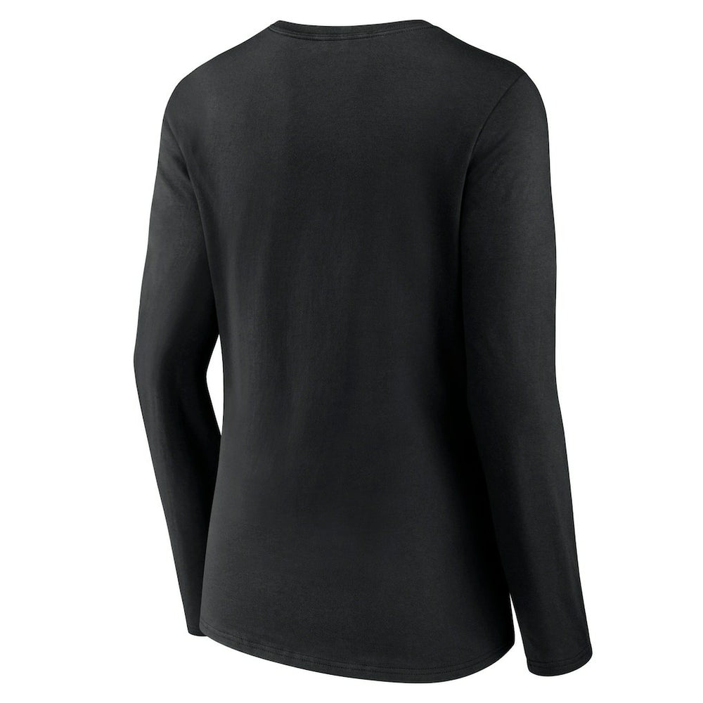NFL Carolina Panthers Women's Freehand Team Long Sleeve V-Neck T-Shirt