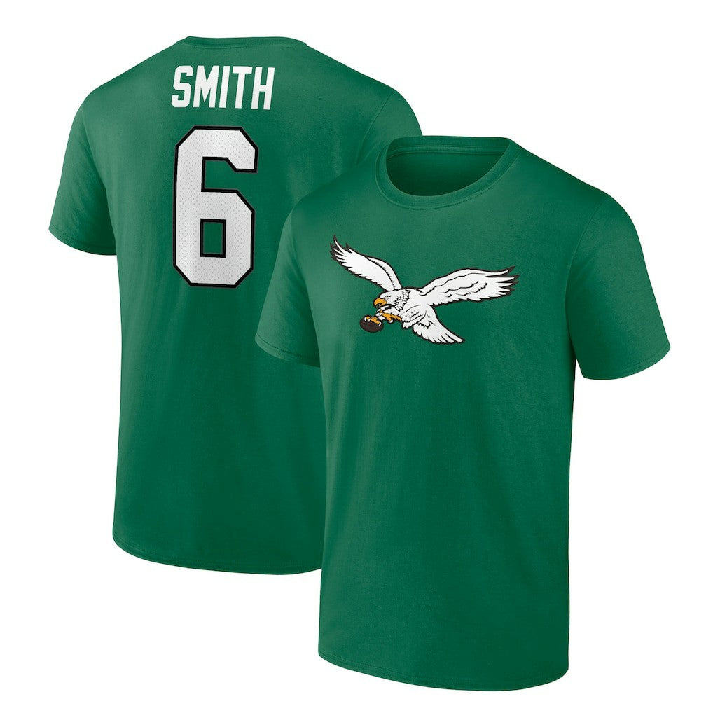 NFL Philadelphia Eagles DeVonta Smith  Alternate Icon Player Name & Number T-Shirt