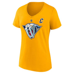 Roman Josi Nashville Predators Fanatics Women's Special Edition 2.0 Name & Number V-Neck T-Shirt