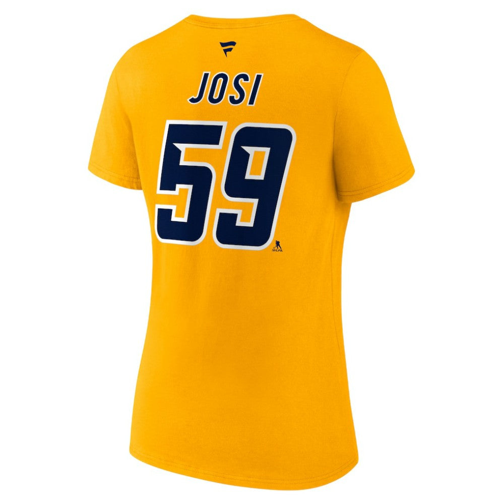 Roman Josi Nashville Predators Fanatics Women's Special Edition 2.0 Name & Number V-Neck T-Shirt