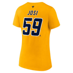Roman Josi Nashville Predators Fanatics Women's Special Edition 2.0 Name & Number V-Neck T-Shirt