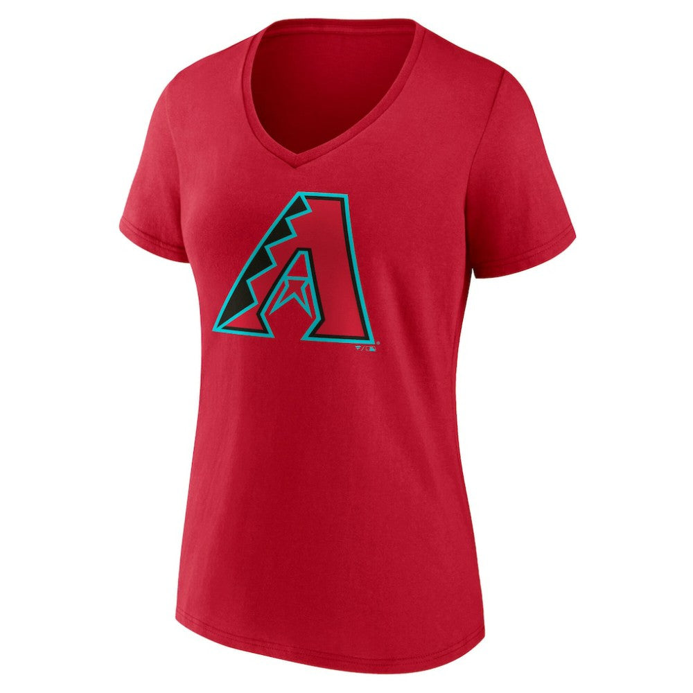 Arizona Diamondbacks Women's Official Logo V-Neck T-Shirt - Red