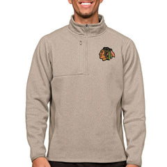 Chicago Blackhawks Antigua Course Quarter-Zip Pullover Top
