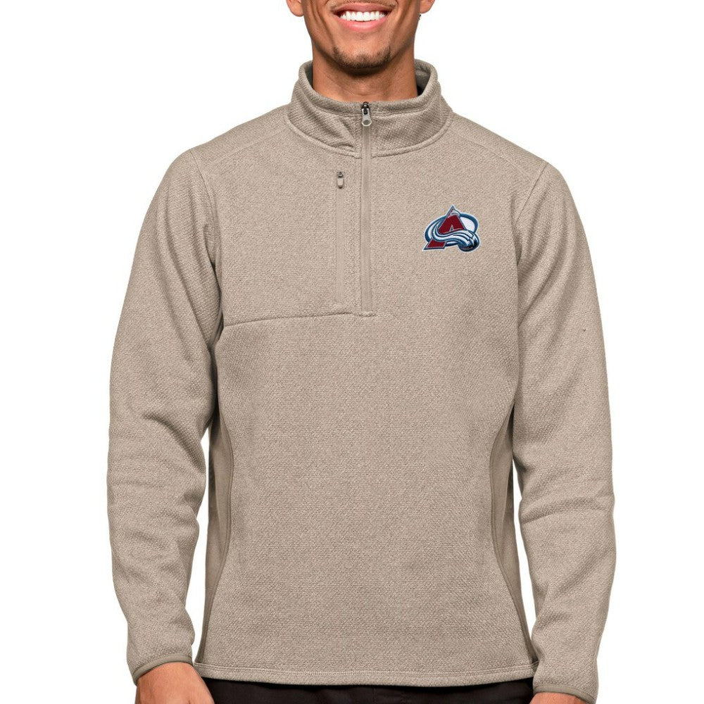 Colorado Avalanche Antigua Course Quarter-Zip Pullover Top