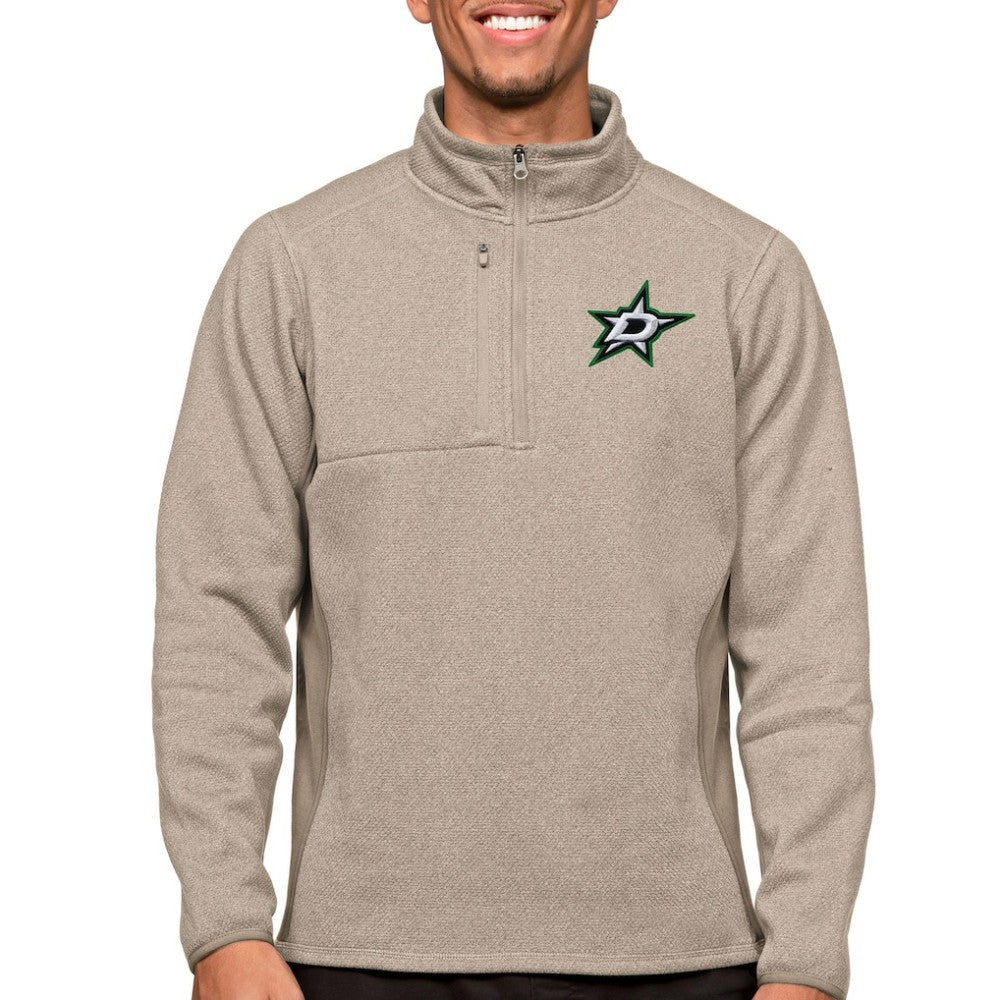 Dallas Stars Antigua Course Quarter-Zip Pullover Top