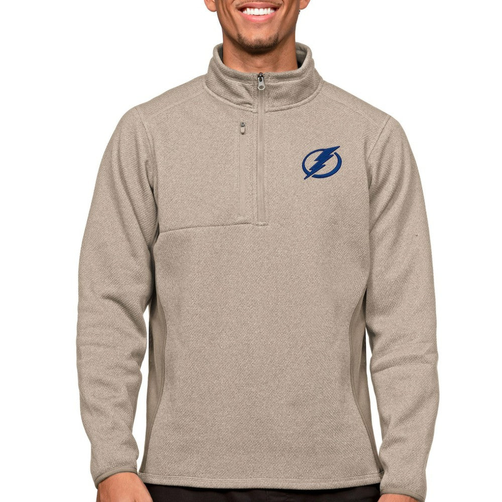 Tampa Bay Lightning Antigua Course Quarter-Zip Pullover Top