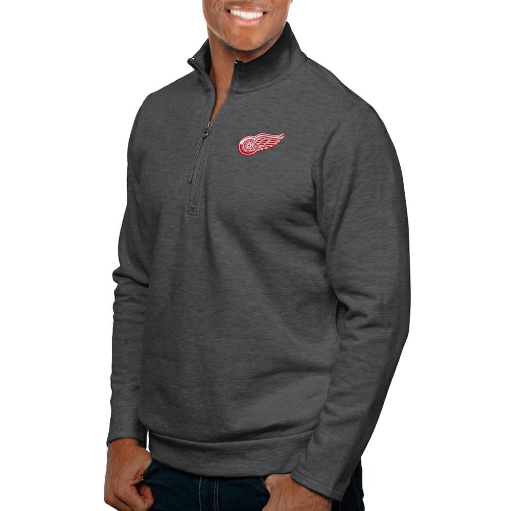 Detroit Red Wings Antigua Gambit Quarter-Zip Pullover Top