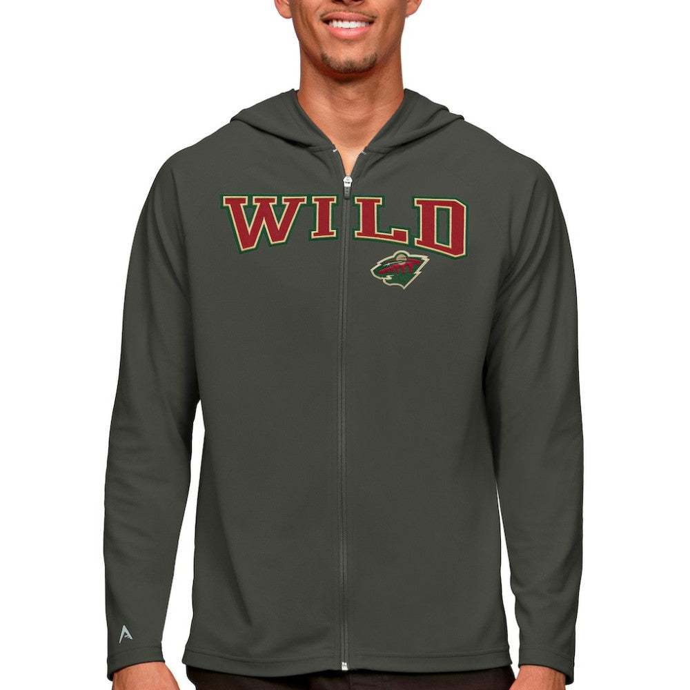 Minnesota Wild Antigua Legacy Full-Zip Hoodie