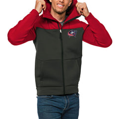 Columbus Blue Jackets Antigua Protect Full-Zip Hoodie