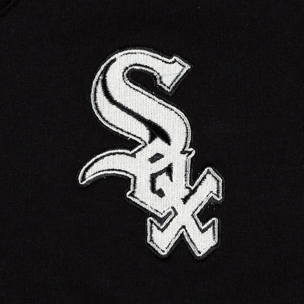 Chicago White Sox DKNY Sport Women's Lily V-Neck Pullover Sweatshirt - Black