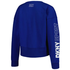 Kansas City Royals DKNY Sport Women's Lily V-Neck Pullover Sweatshirt - Royal