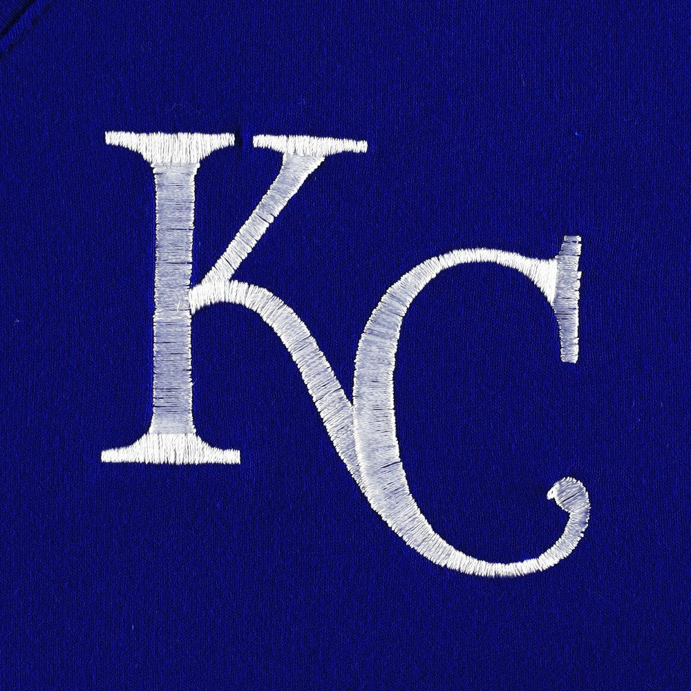 Kansas City Royals DKNY Sport Women's Lily V-Neck Pullover Sweatshirt - Royal