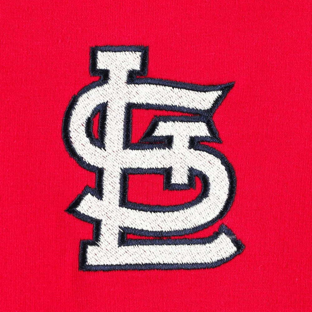 St. Louis Cardinals DKNY Sport Women's Lily V-Neck Pullover Sweatshirt - Red