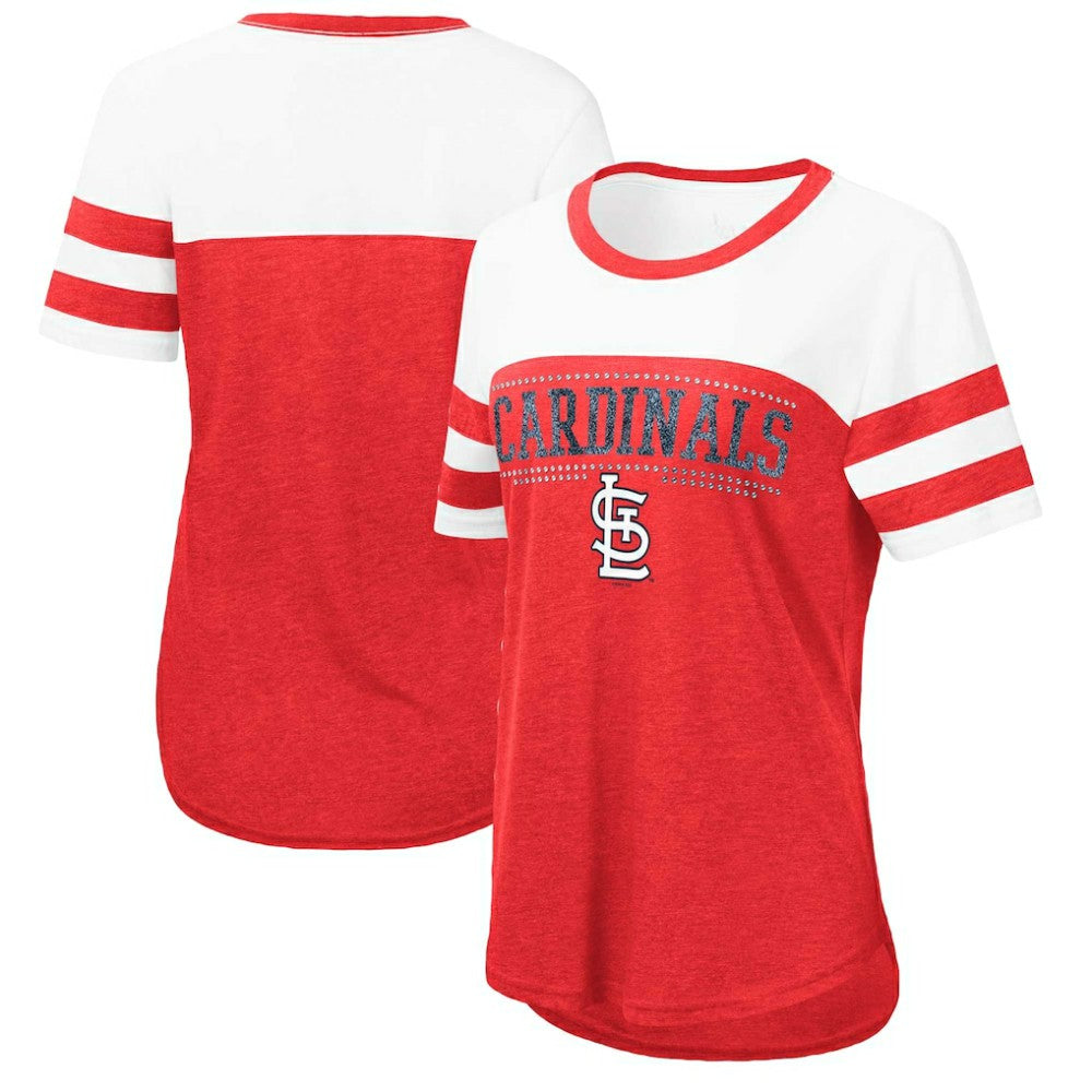 St. Louis Cardinals Touch Women's Setter Lightweight Fitted T-Shirt - Red/White