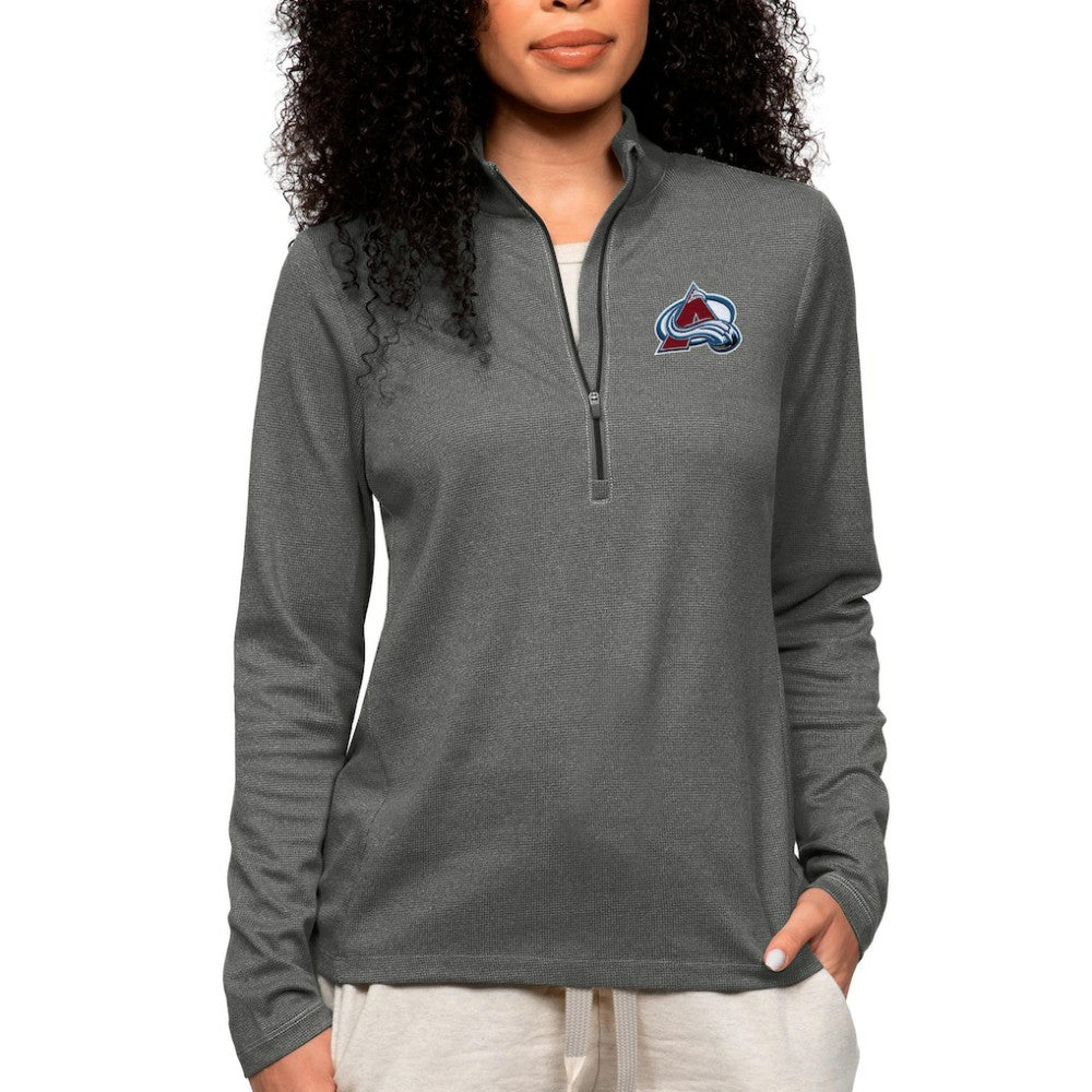 Colorado Avalanche Antigua Women's Epic Quarter-Zip Pullover Top
