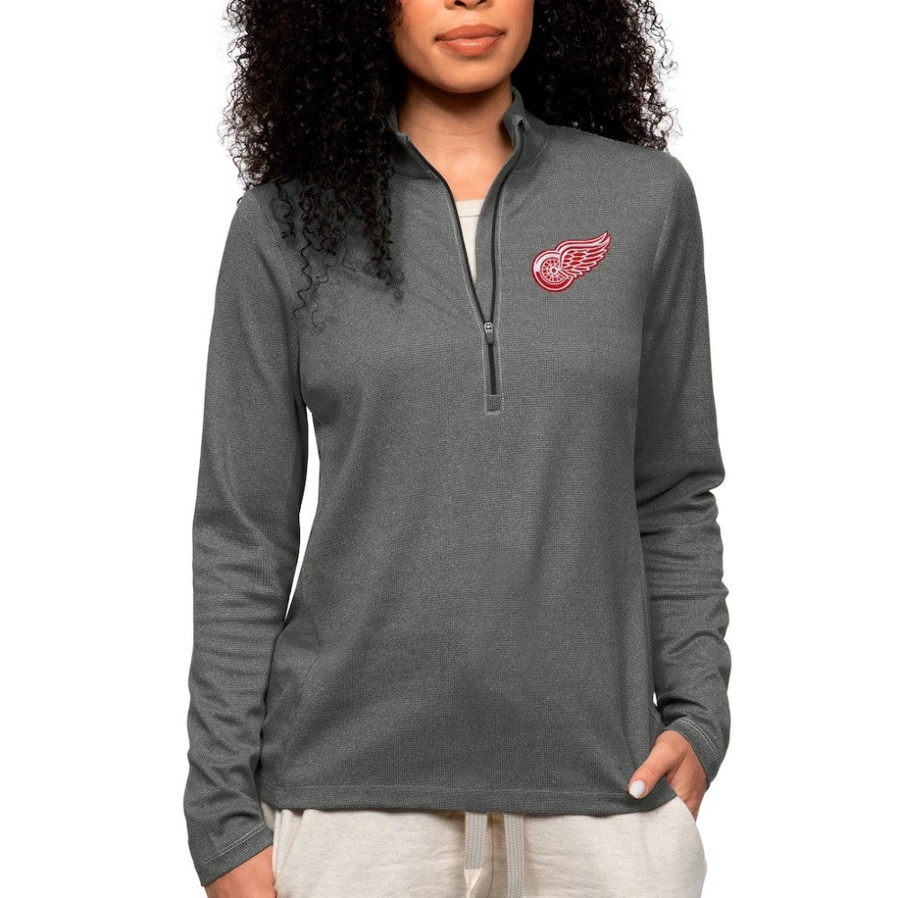 Detroit Red Wings Antigua Women's Epic Quarter-Zip Pullover Top