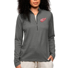 Detroit Red Wings Antigua Women's Epic Quarter-Zip Pullover Top