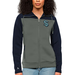 Seattle Kraken Antigua Women's Protect Full-Zip Hoodie