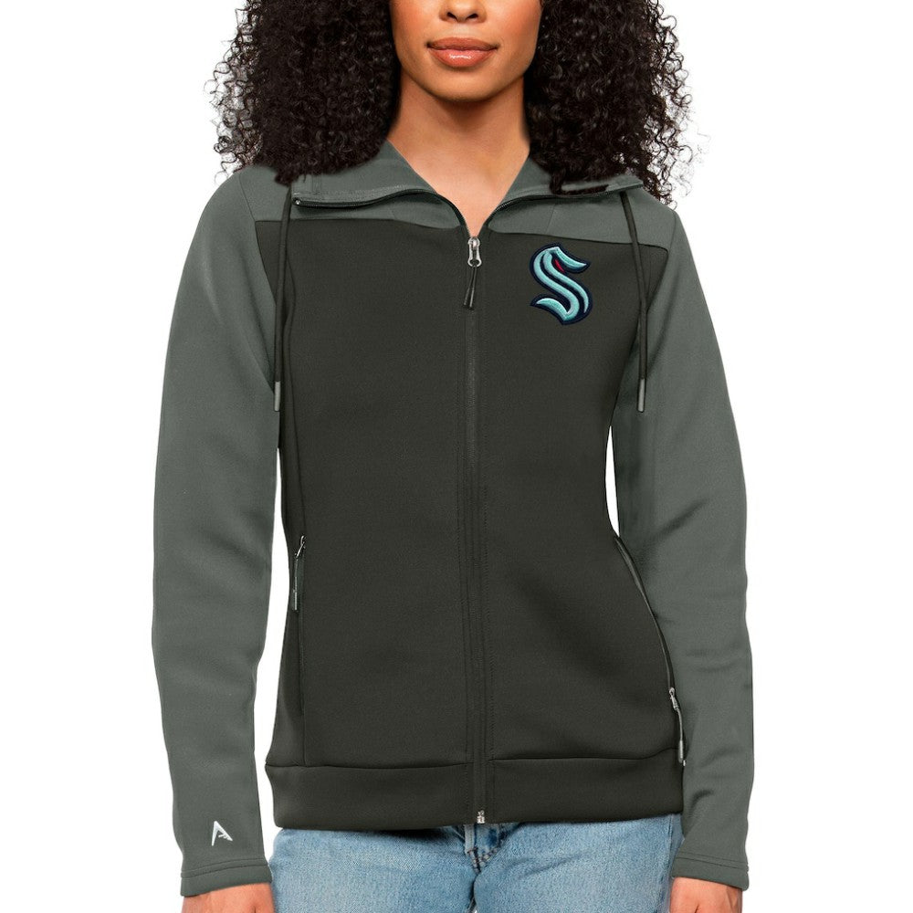 Seattle Kraken Antigua Women's Protect Full-Zip Hoodie
