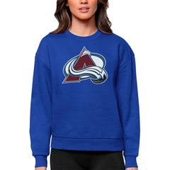 Colorado Avalanche Antigua Women's Team Logo Victory Crewneck Pullover Sweatshirt