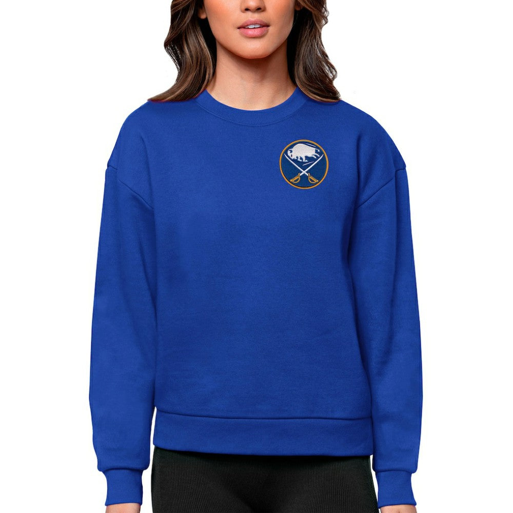 Buffalo Sabres Antigua Women's Victory Crewneck Pullover Sweatshirt