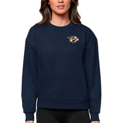 Nashville Predators Antigua Women's Victory Crewneck Pullover Sweatshirt