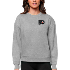 Philadelphia Flyers Antigua Women's Victory Crewneck Pullover Sweatshirt