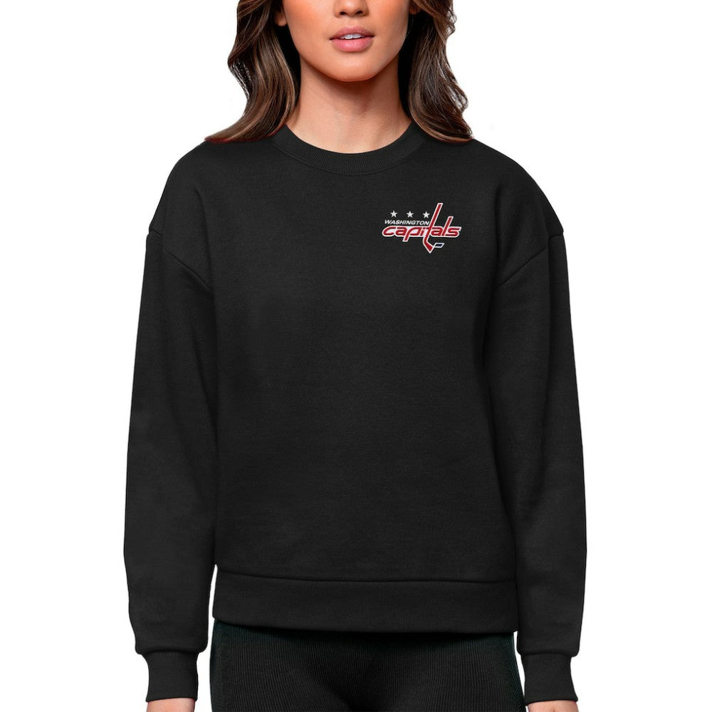 Washington Capitals Antigua Women's Victory Crewneck Pullover Sweatshirt