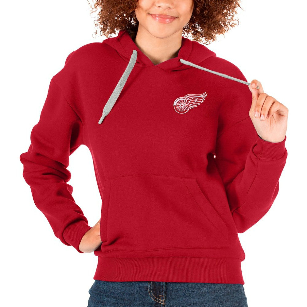 Detroit Red Wings Antigua Women's Victory Pullover Hoodie