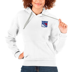New York Rangers Antigua Women's Victory Pullover Hoodie