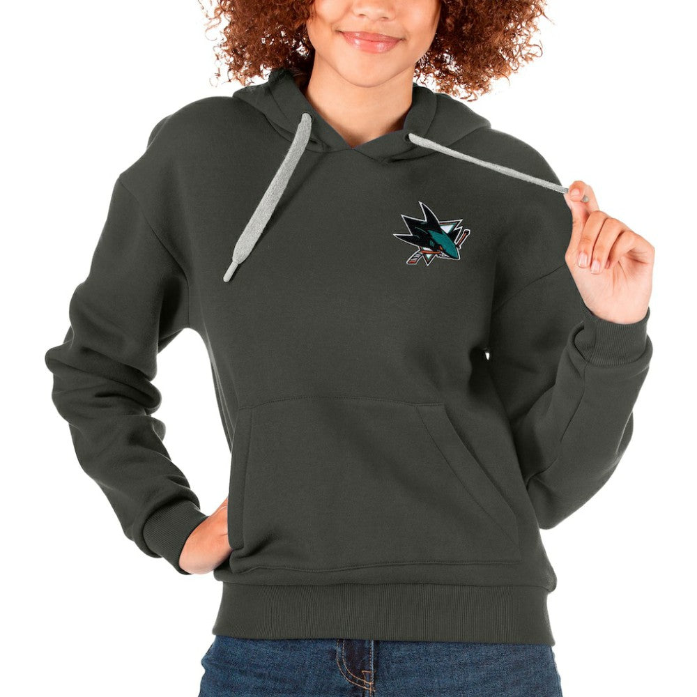 San Jose Sharks Antigua Women's Victory Pullover Hoodie