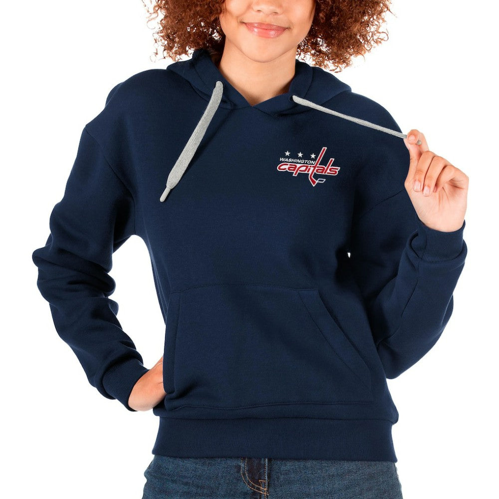 Washington Capitals Antigua Women's Victory Pullover Hoodie