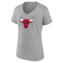 Chicago Bulls Women's Logo V-Neck T-Shirt sale - Gray for sale