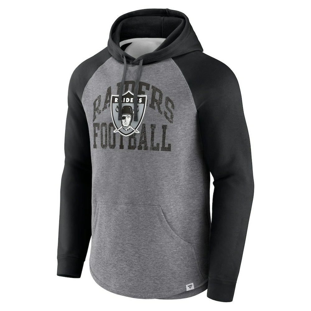 NFL Las Vegas Raiders Favorite Arch Raglan Pullover Hoodie