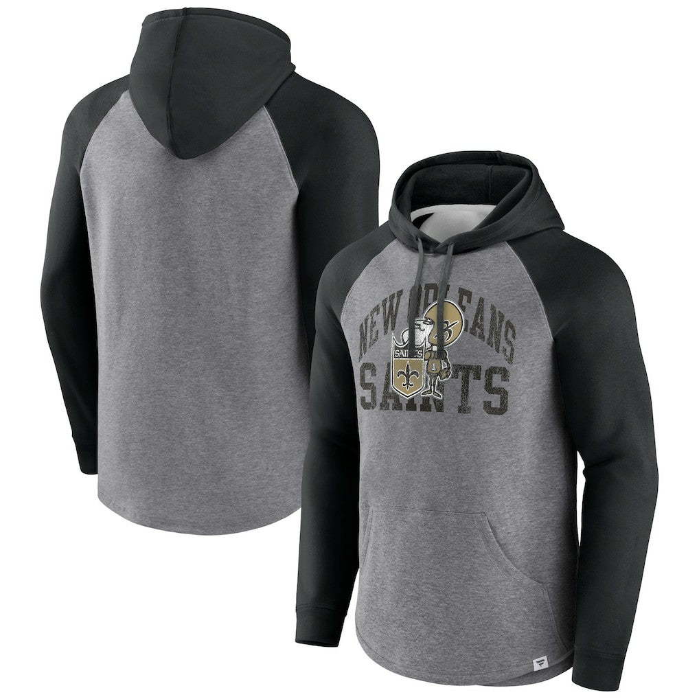 NFL New Orleans Saints Favorite Arch Raglan Pullover Hoodie