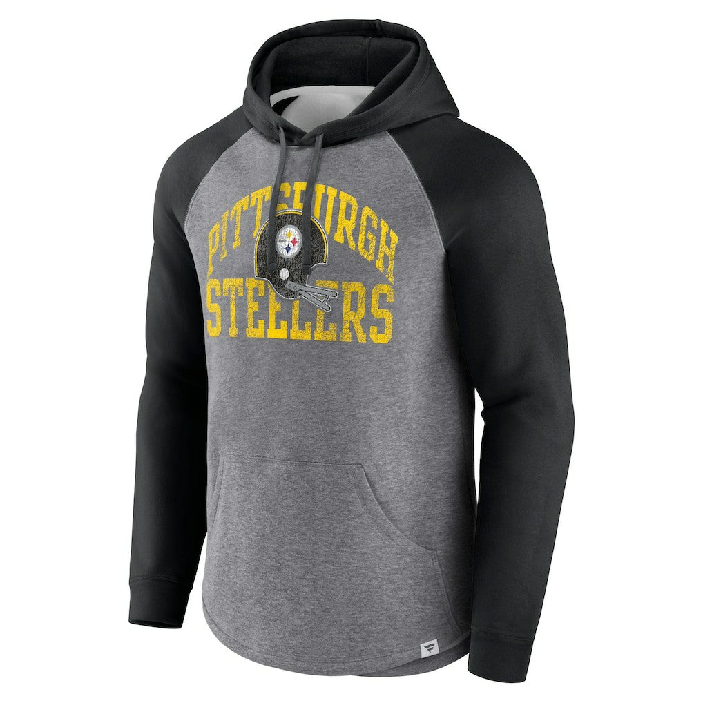 NFL Pittsburgh Steelers Favorite Arch Raglan Pullover Hoodie