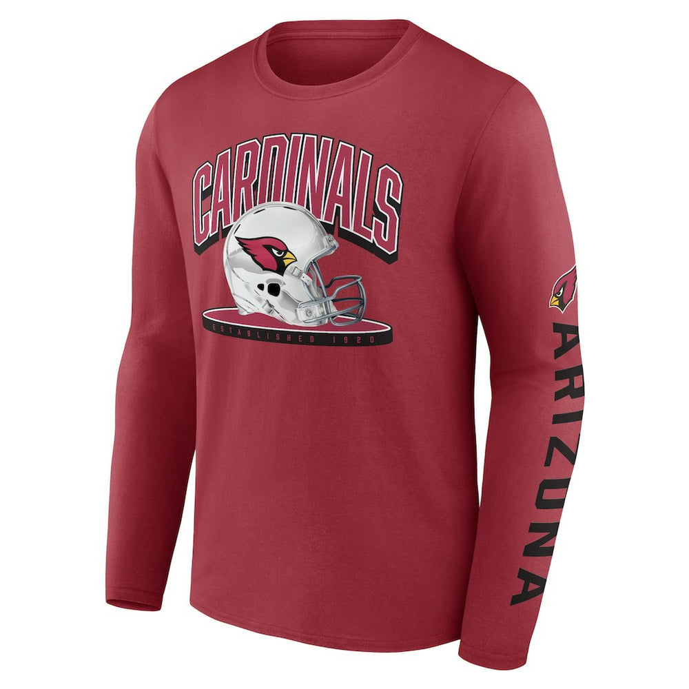 NFL Arizona Cardinals Helmet Platform Long Sleeve T-Shirt
