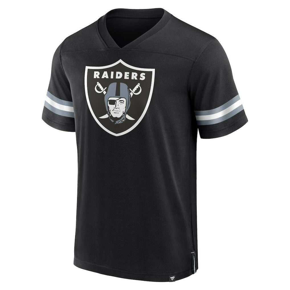 NFL Las Vegas Raiders Jersey Tackle V-Neck T-Shirt