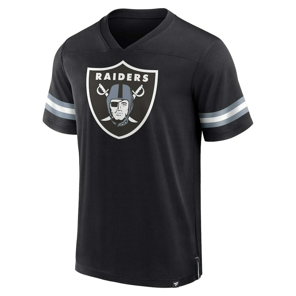 NFL Las Vegas Raiders Jersey Tackle V-Neck T-Shirt