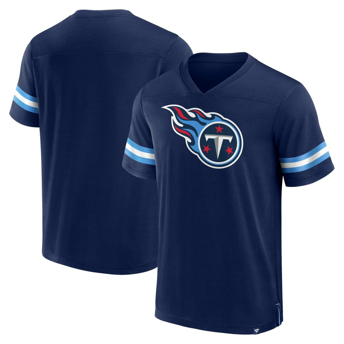 NFL Tennessee Titans Jersey Tackle V-Neck T-Shirt