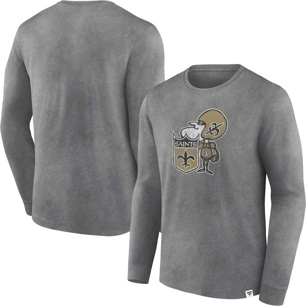 NFL New Orleans Saints Washed Primary Long Sleeve T-Shirt