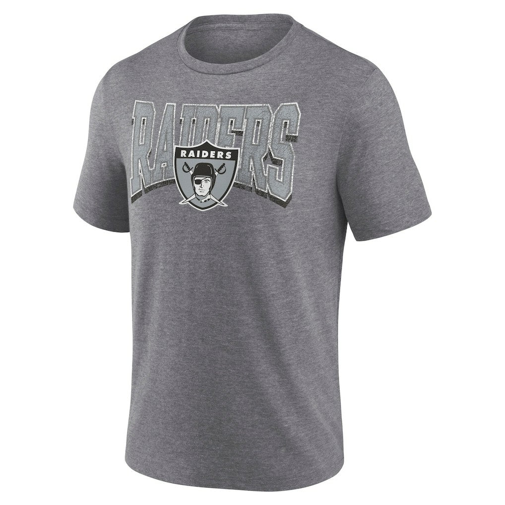 NFL Las Vegas Raiders Warped Block Tri-Blend T-Shirt