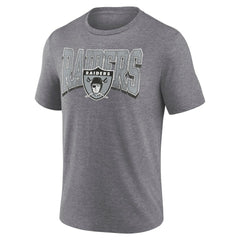 NFL Las Vegas Raiders Warped Block Tri-Blend T-Shirt