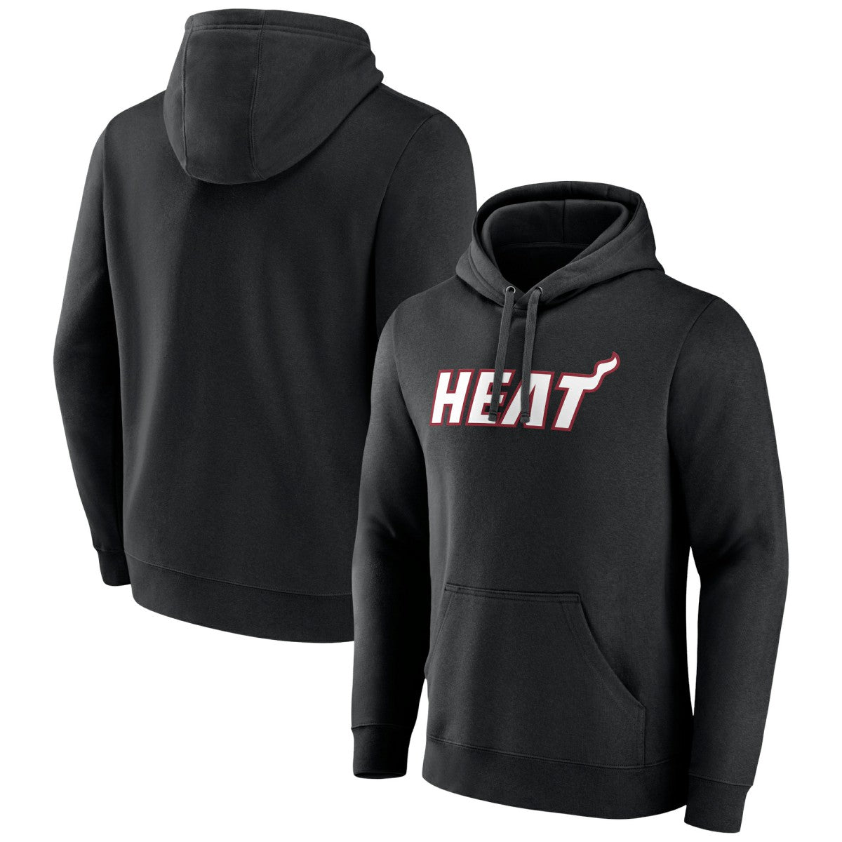 Miami Heat Wordmark Team Logo Pullover Hoodie - Black on sale