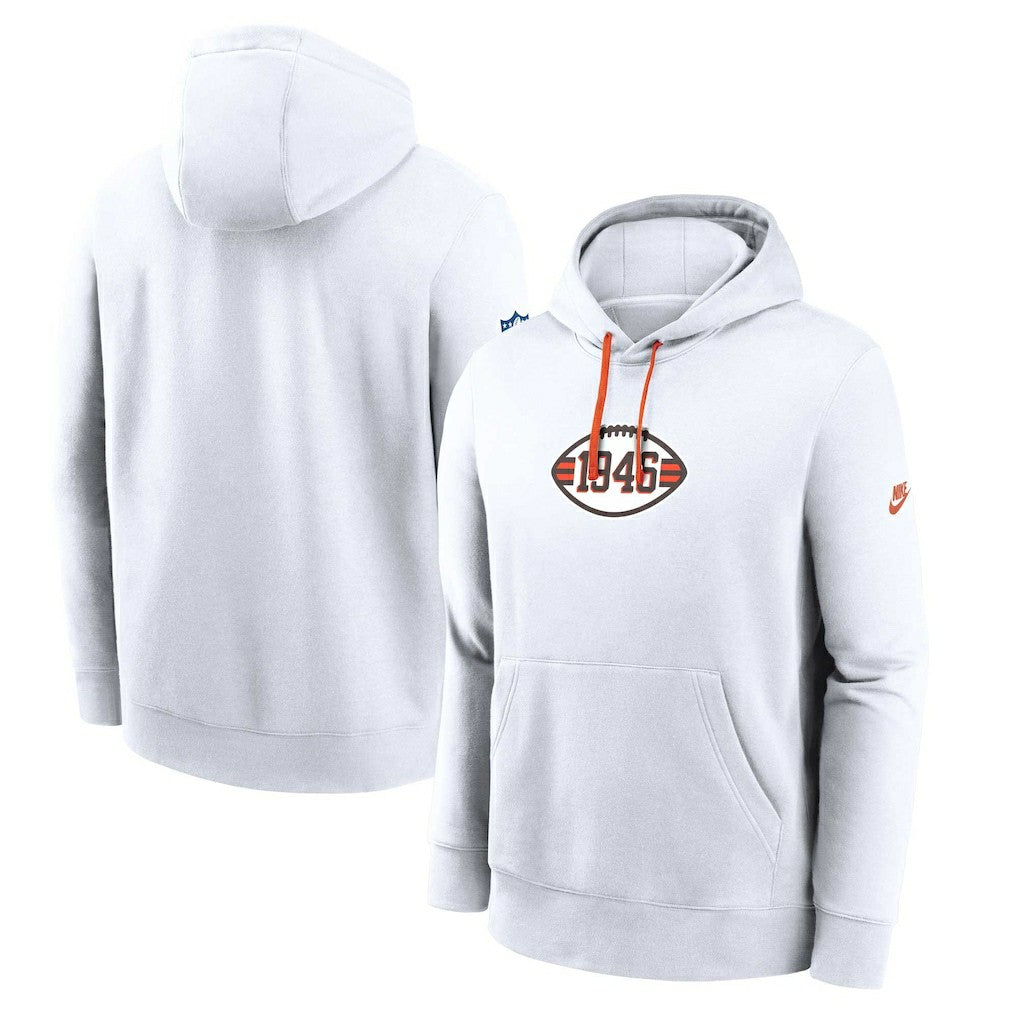 NFL Cleveland Browns 2023 Sideline Club Alternate Tri-Blend Pullover Hoodie