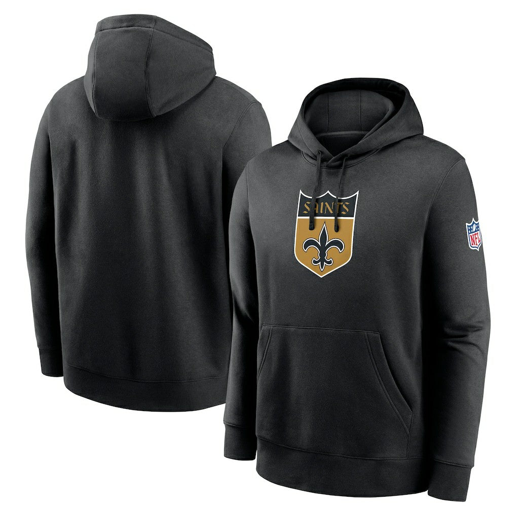 NFL New Orleans Saints 2023 Sideline Club Alternate Tri-Blend Pullover Hoodie