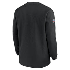 NFL New Orleans Saints 2023 Sideline Throwback Heavy Brushed Waffle Long Sleeve Top