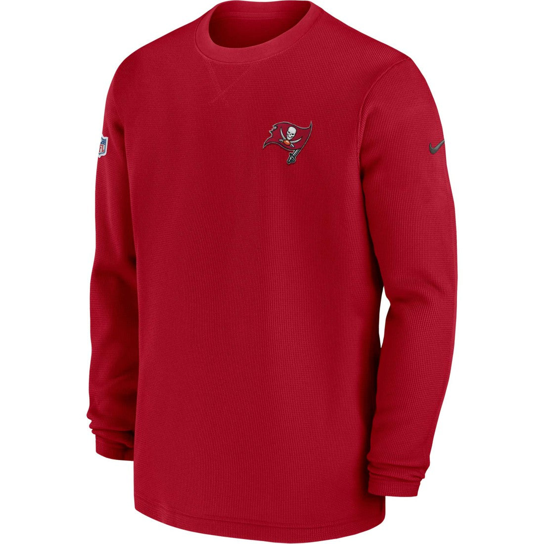 NFL Tampa Bay Buccaneers 2023 Sideline Throwback Heavy Brushed Waffle Long Sleeve Top